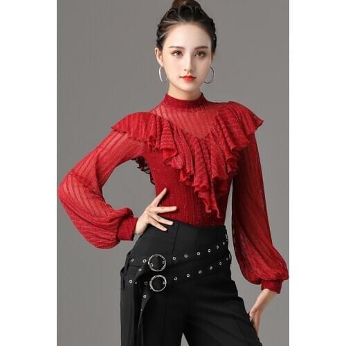 Latin Dance Clothing For Women Samba Dance Outfit Designer Clothes Ballroom Practice Wear Tap Dancewear Stage Costume DL7261