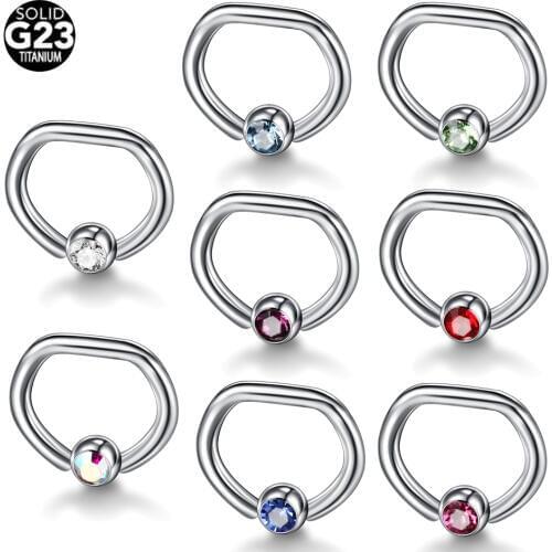 1PC 16G G23 Titanium Helix Piercings Nose Ring Daith Piercings Conch CBR Rook Piercings Septum Earrings Body Jewelry Piercings