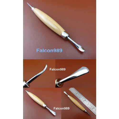 1pc Leather Craft Carving Modelling Spoon & Carving Blade Tool for Leather & PMC - Embossing Swivel Knife Cutter Punch Chisel Dr