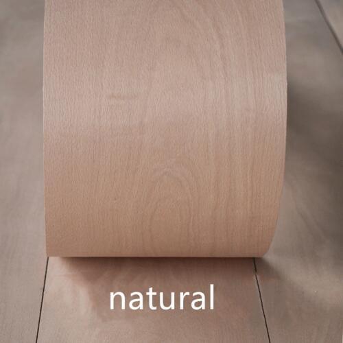 2x Natural Genuine Steamed Beech Wood Veneer for Furniture about 15cm x 2.5m 0.4mm thick C/C