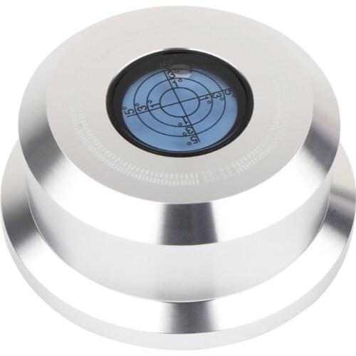 50Hz Aluminum Record Weight Stabilizer LP Disc Turntable Clamp with Bubble Level 68UB