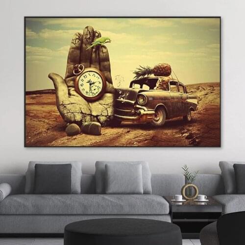 Abstract Canvas Painting Salvador Dali Surrealism Wall Art Picture Retro Quadro Posters Printing Living Room Home Decor Cuadros