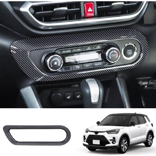 Car Central Control Air Conditioner Switch Panel Frame Air Conditioner Decorative Cover for Toyota Raize 2020