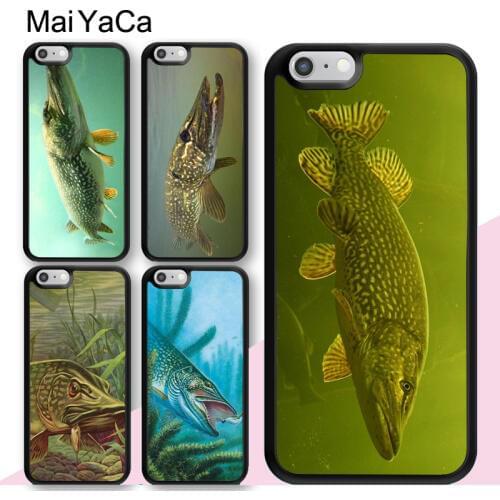 MaiYaCa Pike Fishing Bait Spinner Case For iphone 12 mini 11 Pro MAX X XR XS MAX SE 2020 6S 7 8 Plus 5S Cover