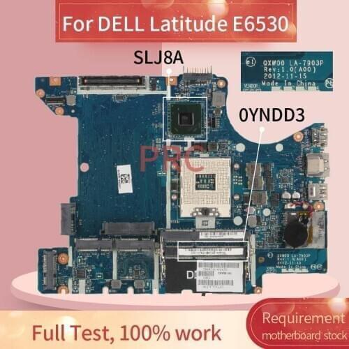 CN-0YNDD3 0YNDD3 For DELL Latitude E5430 Laptop Motherboard LA-7903P SLJ8A DDR3 Notebook Mainboard