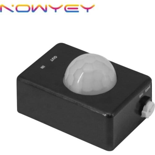 Motion Sensor Switch DC 12V IR Infrared LED Lights Motion Switch Timing Adjustable Human Induction Switch