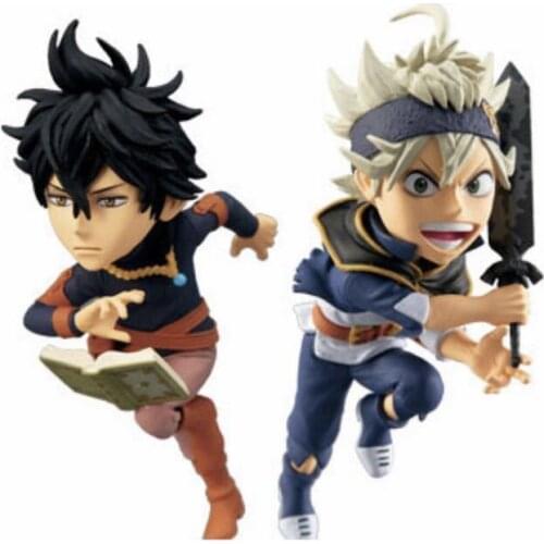 Original WCF Black Clover Asta Yuno Figure Action Model Grace Field Anime Figural