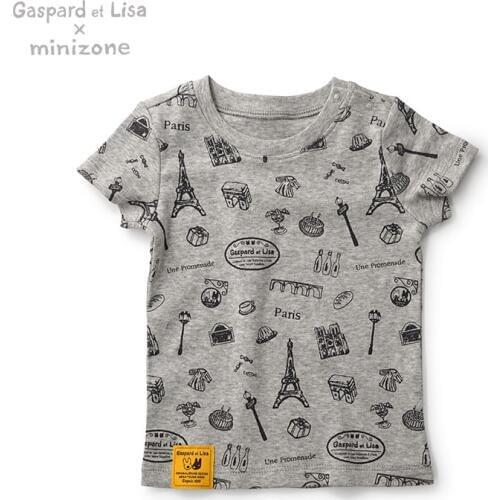 High Quality Gaspard et Lisa Cotton Baby Boy Tshirt Girl Shirt Short Sleeve Baby Top Newborn Tees T-Shirt