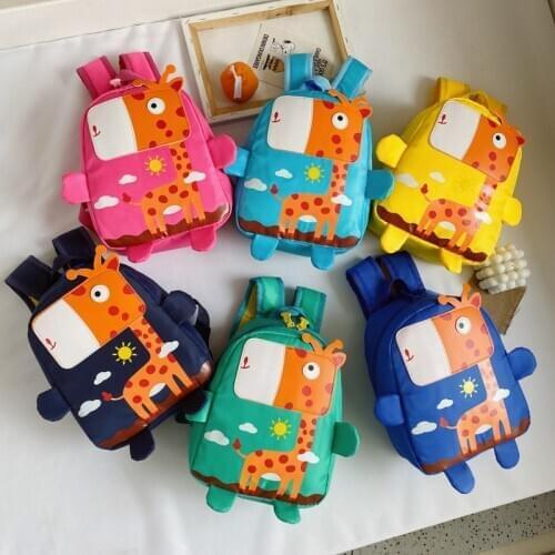 Lovely 3D Animal Prints Travel Bags Toys Gifts For Boys Girls Children Backpacks Waterproof Baby Bag Kids Small Bag