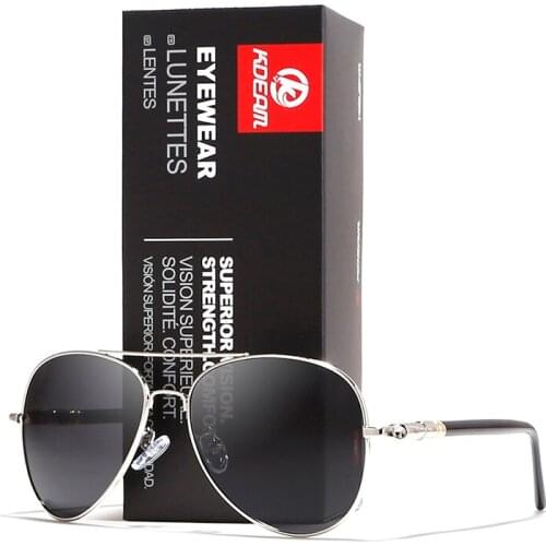 KDEAM 2018 Fashion Men Sunglasses Retro Metal lentes de sol hombre Polarized HD lens vintage oculos With Original case KD1099