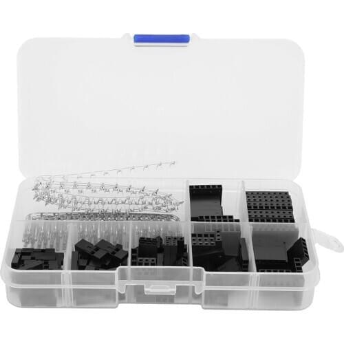 310PCS Cable Jumper Pin Connector Housing Kit Male Crimp Pin + Female Terminal Pitch Pin Connector