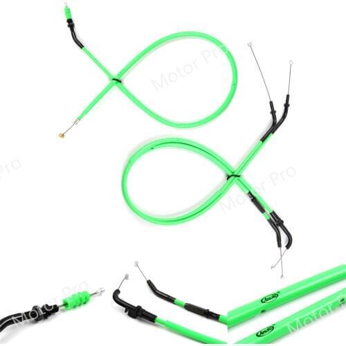 Throttle and Clutch Cable Kits For Kawasaki Z800 2013 2014 2015 Stainless Wire Rubber Motorcycle Accessories Z 800 13 14 15