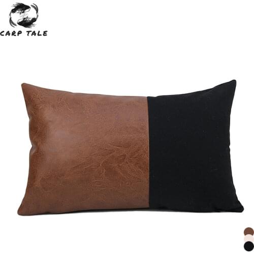 Nordic Luxury PU Cushion Cover Sofa Cushion Covers Leather Pillowcase 45x45/30x50cm Home Decorative Pillow Cover For Living Room