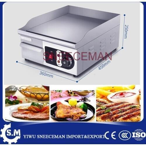 Stainless Steel Electric Grill desktop restaurant equipment Teppanyaki Griddle