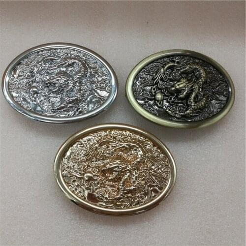Suitable for 3.8CM wide belt dragon animal belt buckle High quality alloy smooth buckle