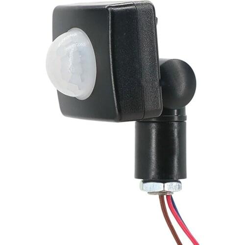 LED Flood Light PIR Motion Sensor Detector Waterproof Outdoor 85-265V Motion Sensor Adjustable PIR Switch Infrared Alarm ABS