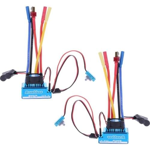 Waterproof 45A 60A 80A 120A Brushless ESC Electric Speed Controller Dust-proof for 1/8 1/10 1/12 RC Car Crawler RC Boat Part