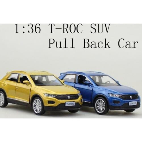 High Simulation 1:36 Scale T-ROC SUV Model Alloy Pull Back Car Metal Model Kids Toys Free Shipping Original Box Collection