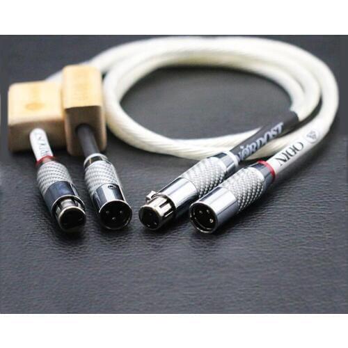 HI-End Interconnect Audio Cable, Carbon Fiber XLR Balanced Male Female HIFI Cable,XLR Signal Wire