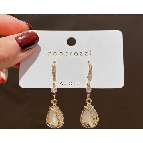Womens Earrings Jewelry Tulip Flowers 2020 New Trend Korean Dangle Earring Elegant Exquisite Temperament Ins Party Wedding Gift