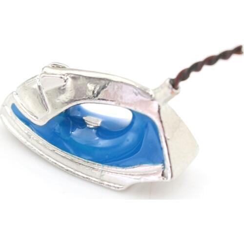 1PCS 1:12 Dollhouse Miniature Iron Cute Mini Doll house Accessories Adornment Iron Clothes Room Model Tool