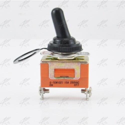 1 PC New SPST Waterproof Switch Cap On-Off Miniature Toggle Switches 15A 250V VE186 P0.4 E-TEN1021