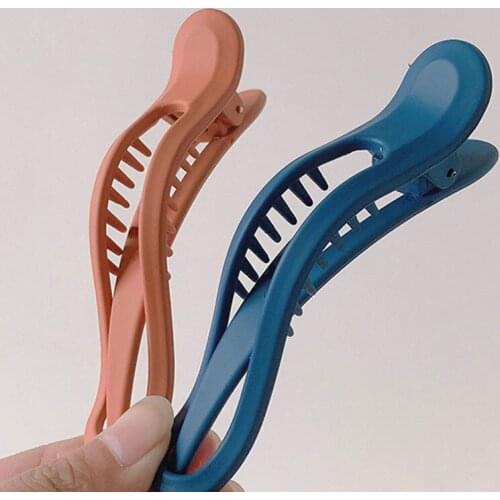 1PC Plastic Duckbill Clip Hair Claw for Women Girls Simple Candy Color Large Hair Clip Face Wash Hairpins Accessories Headwear