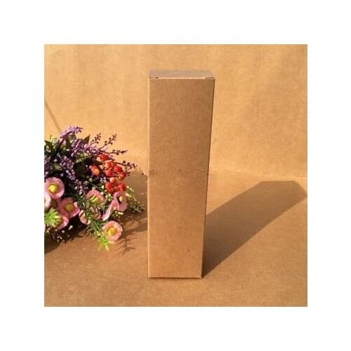100pcs/lot-2*2*10.3cm Kraft Paper Packaging Box for Essential Oil Perfume sample bottle Lipstick DIY Craft Packaging Box