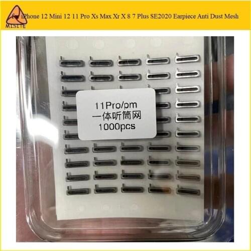 50Pcs Earpiece Dust Mesh For iPhone 12 mini 12 11 Pro Max Xs Max Xr X 8 7 Plus SE2020 Earspeaker Sound Anti Dust Adhesive Mesh