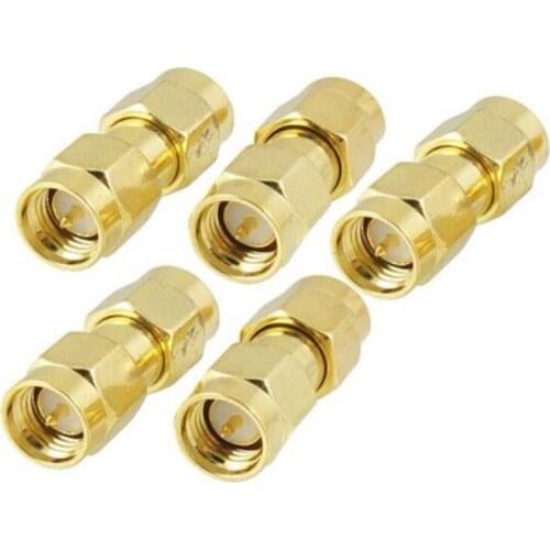 2pcs high Quality SMA-JJ SMA Adapter Double Male Plug RF Coaxial Adapter Connector