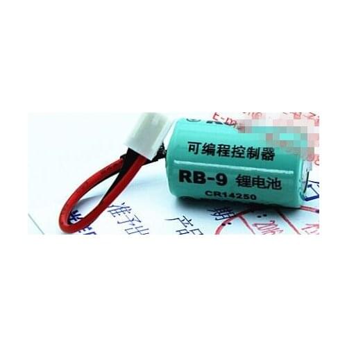 2PCS PLC lithium battery RB-9 3.0V SANYO CR14250SE with plug