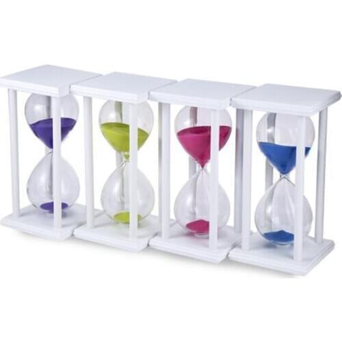 30 Minutes Hourglass Sand Timer For Kitchen School Modern Wooden Hour Glass Sandglass Sand Clock Tea Timers Home Decoration Gift