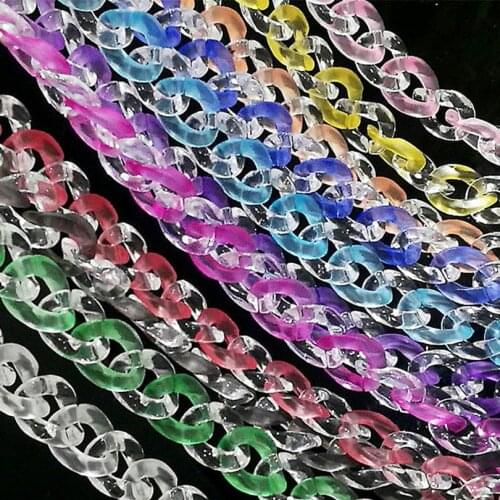 70cm Acrylic Resin Chain Bag Strap For Handbag Handles Women Pouch Purse Chain strap Acrylic Plastic Chain Bag Accessories