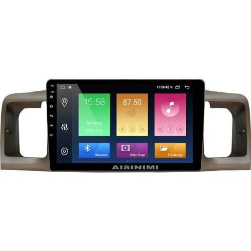 AISINIMI Android 10 Car Dvd Player navigation For TOYOTA COROLLA 2007 car radio Car Audio Gps Multimedia Stereo Monitor