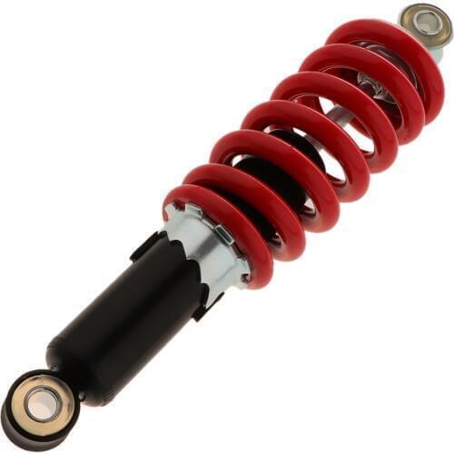 Motorcycle Air Shock Absorber Suspension, Rear Shocker Spring Iron for ATV Universal Fits for Most Vehicles 250mm