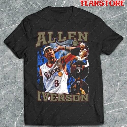 Allen iverson Rap Hip Hop Bootleg Homage 90s T shirt