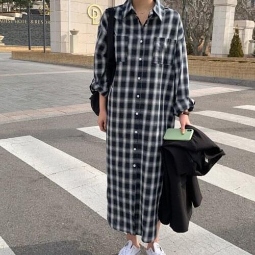 Модные платья в клетку HNFWEC China At AliExpress