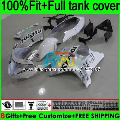 Injection For HONDA CBR1100XX Blackbird CBR1100 XX 96 97 98 99 Repsol White 00 01 138BS.17 CBR 1100XX 02 03 04 05 06 07 Fairing