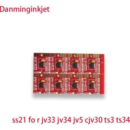 Ink cartridge SS21 permanent chips for mimaki JV3 JV33 JV34 JV5 CJV30 TPC100 TS3 TS34 TS5 auto reset chips