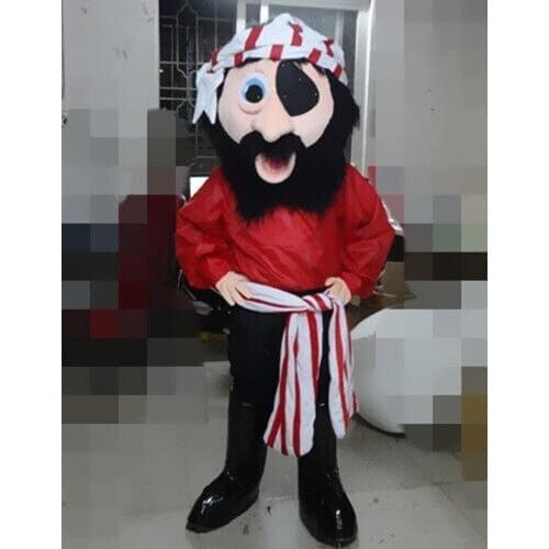Performance One-Eyed Pirat Mascot Costume Party Parade Fancy Dress Adult Cosplay Mascot