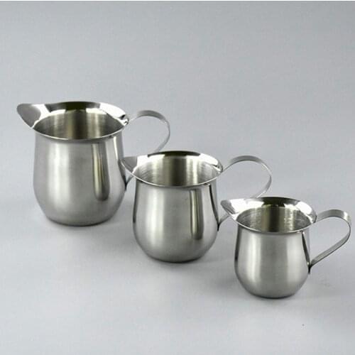 2oz / 3oz / 5oz / 7oz Stainless Steel Milk frothing jug Cappuccino Barista Craft Coffee Latte Frothing Pitcher Pull Flower Cup