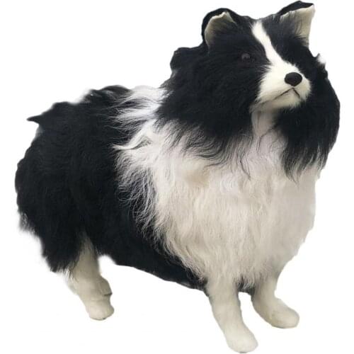 Lovely Simulation Dog Ornament Plush Toy Birthday Gift Home Decor Accessory Toy Birthday Lovely Accessory