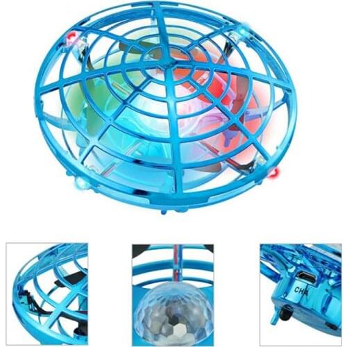 Mini Helicopter Five colorful UFO RC Drone Infraed Hand Sensing Aircraft Electronic Model Small drohne Toys For Children