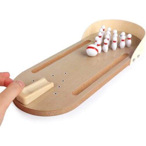 Newest Arrival Mini Tabletop Game Set Portable Table Bowling/Basketball/Sandbag Sports Game Toy Kit for Kids Adults