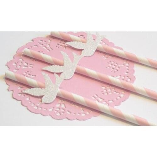 Cheap glitter Love Birds Straws Sand Dollar engagement wedding bachelorette party, bridal shower, baby showers, straw