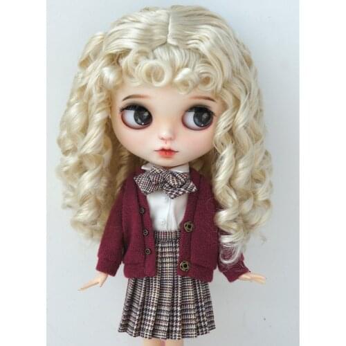 JD031 1/4 1/3 SD Long Curly Synthetic Mohair Doll Wigs Size 7-8 inch 8-9 inch and 9-10inch Wig For BJD Fashion Doll Accessories