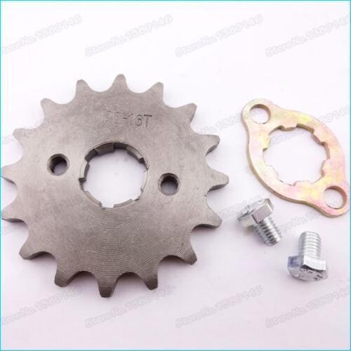 420 16 Tooth 20mm ID Front Engine Sprocket with Retainer Plate Locker For SSR PitsterPro YCF Pit Dirt Bikes ATV Quad