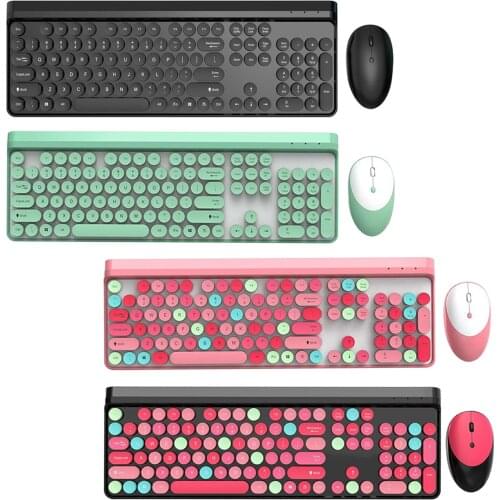 Portable Mini with Built in Rechargeable Battery 2.4G Wireless Bluetooth Keyboard for Windows Computer PC Smart TV