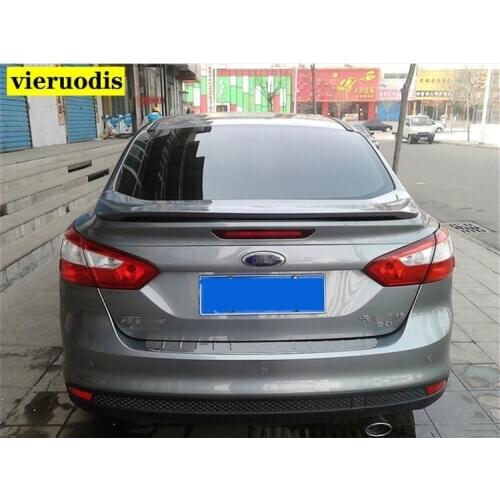 For Ford Focus Spoiler High Quality ABS Material Car Rear Wing Primer Color Rear Spoiler For Ford Focus Spoiler 2012-2015