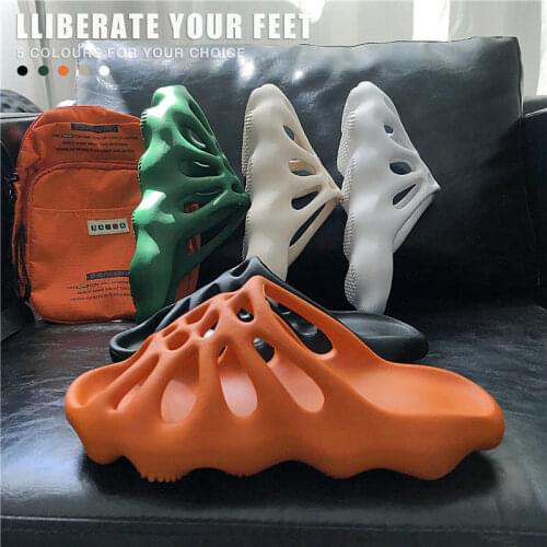 Cut-out Platform Slippers Women Men Fashion Beach Slides Soft EVA Lovers Indoor Batrhoom Slipper Ladies Home Floor Shoes